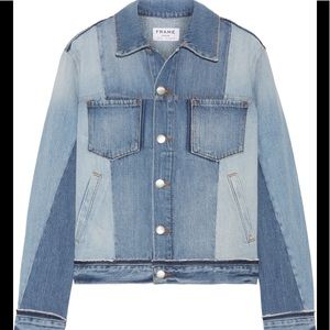 FRAME two toned denim jacket EUC! M